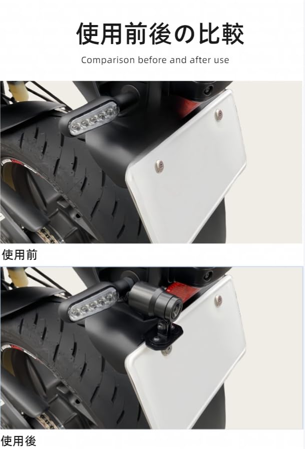 Amazon.co.jp: バイク用 ドライブレコーダーステー リアカメラナンバー