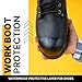 Boot Toe Protector Adhesive, Shoe Glue Toe Protectors for Shoes & Work Boots - Waterproof, Heat Resistant, Heavy Duty Protective Layer & Shoe Repair Kit - Easy Application, Covers 2 Shoes, Black Color