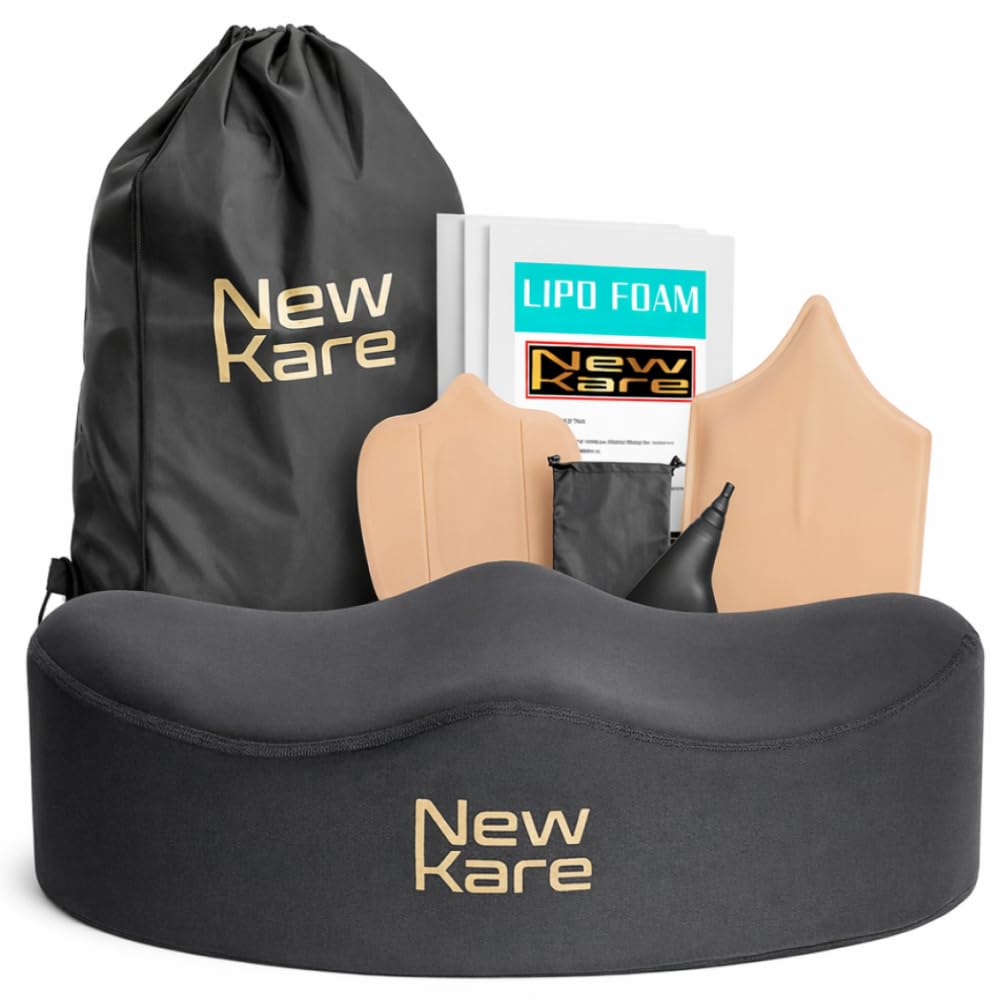 BBL Pillow After Surgery for Sitting – Brazilian Butt Lift Recovery Kit with Lipo Foam, Abdominal Board, Lumbar Molder & BBL Urinal – Post BBL Sitting Cushion for Chair & Car
