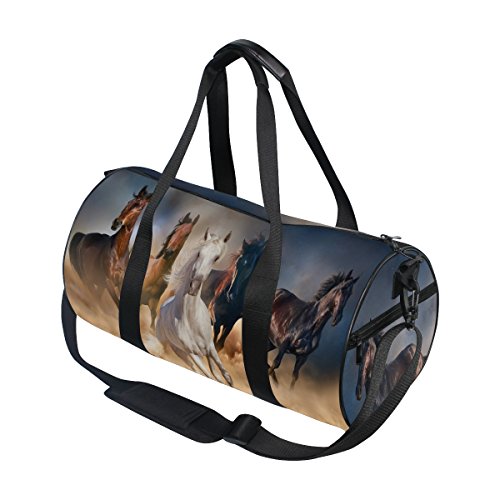 ALAZA-Horse-Herd-in-Desert-Sand-Storm-Sports-Gym-Duffel-Bag-Travel-Luggage-Handbag-for-Men-Women