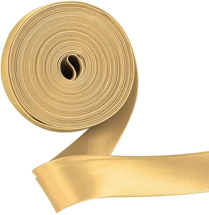 White 2cm X 5m Satin Binding Edge Decoration, Polyester Fiber Binding with Rope, Easy to Pick Up, Used for Sewing DIY Handmade Production