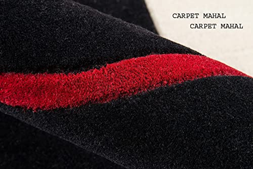 Image of Carpet Mahal Export Quality Handmade Tuffted Pure Woollen Carpet for Living Room Bedroom Size 6 x 8 feet Square (180X240 Cm) Color-Multi