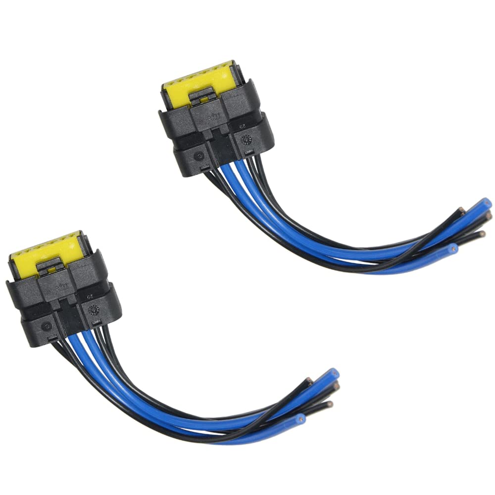 2 Enchufar Conector del arnés de cableado del motor del módulo de ventana compatibles con Renault Clio Mk3 Espace Mk4 Megane Mk2 Grand Scenic 288887 440726 440746 440788