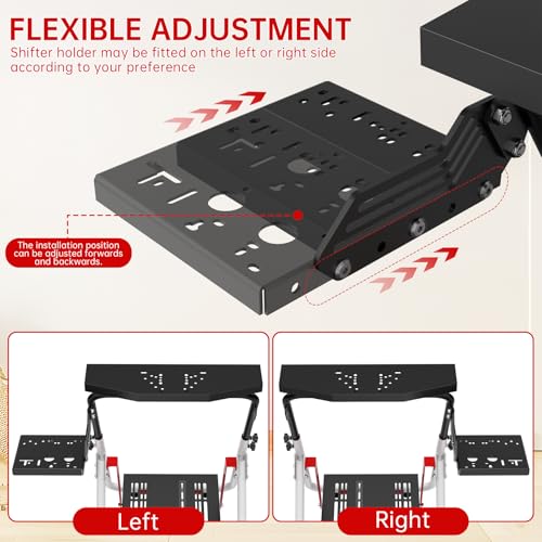 Image of Likeem Foldable Sim Racing Wheel Stand, Racing Steering Shifter Mount for Logitech G25 G27 G29 G920, Racing Simulator Cockpit Video Game Accessories, Shifter Wheel Pedals NOT Included