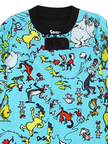 Dr. Seuss Grinch Cat in The Hat Infant Toddler Footless Sleeper Pajamas3