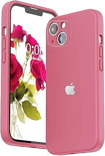 كيندكس جراب حماية انيق من السيليكون لموبايل ايفون 13 من كيه اكس 2725 - بينك زاه| غطاء حماية ناعم الملمس ومضاد للانزلاق