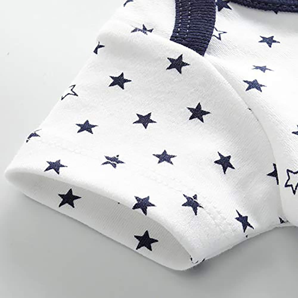 Chamie Baby Bodysuit Cotton Short Sleeve Vests for Newborn 5-Pack One-Piece Suit for Boy and Girl 0-12 Months… — view 6