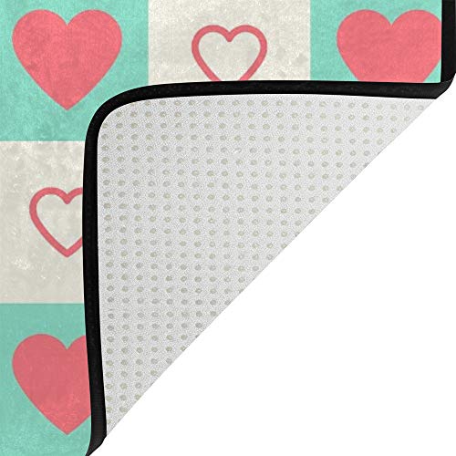 Tapis de salon doux bleu Ruchen grand format 183x122cm isolant et lavable - 5