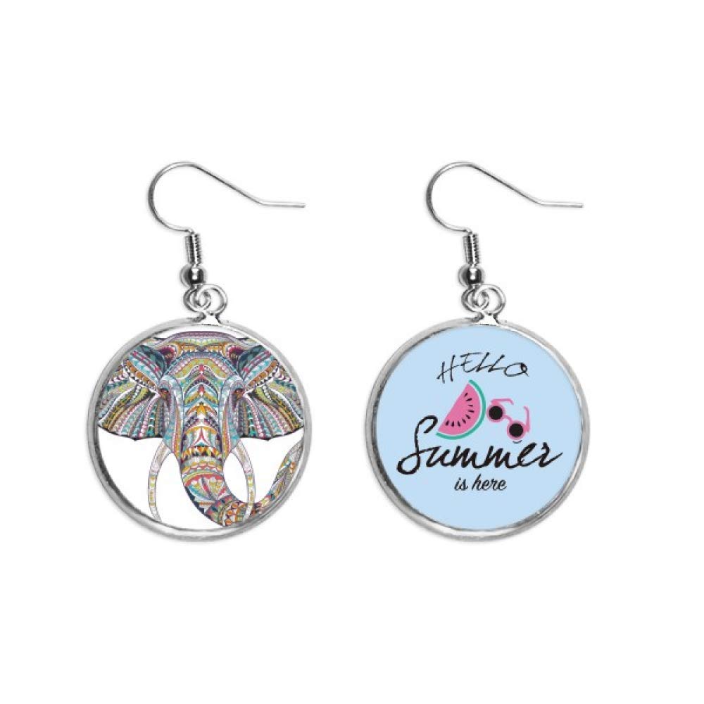 Pendientes de sandía y elefante de mosaico, el detalle original para regalar 5