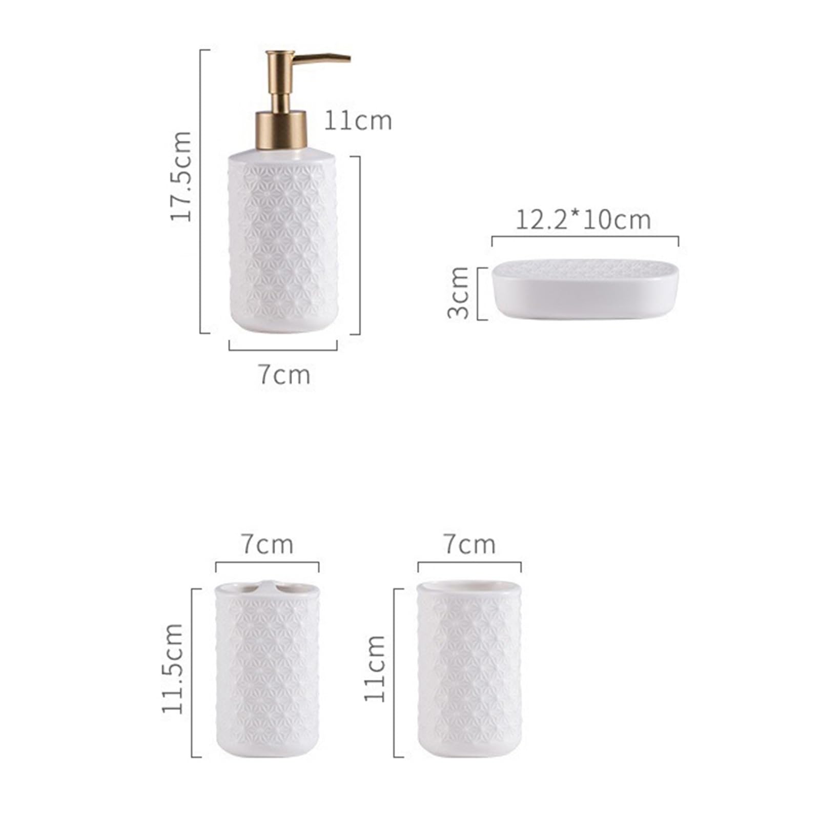 Łazienka Ceramiczny Dozownik Mydła 5 Sztuk Zestaw Do Mycia, Uchwyt Na Szczoteczkę Do Zębów Łazienka, Kubki Do Płukania Jamy Ustnej, Uchwyt na Szczoteczkę Do Zębów Butelka Dozownika Płynu