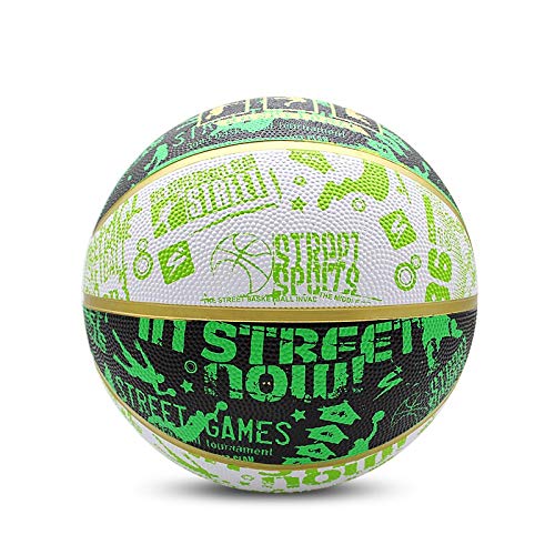 Baloncesto Camuflaje Pelota de Baloncesto Superficie de Caucho Natural Butilo Vejiga Cesta Pelota Tamaño Oficial 7 Pelotas de Entrenamiento
