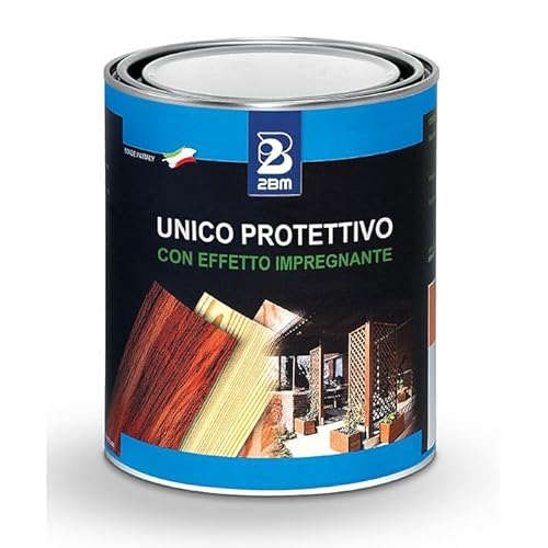 2BM - Barniz protector ceroso transparente con disolvente, ideal para exteriores e interiores | para muebles, vallas, puertas, persianas, persianas, áticos, revestimientos | Formato 0,75 l