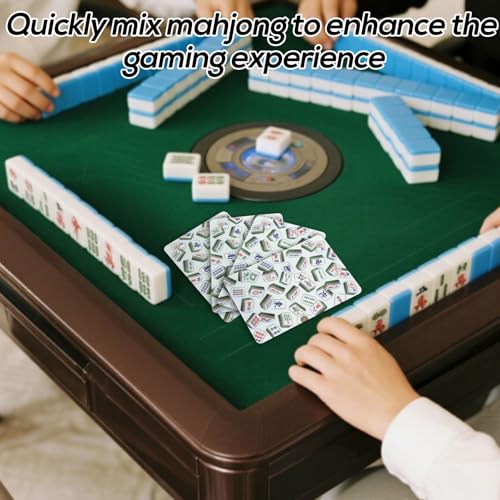 Set de 4 mezcladores de fichas Mahjong de plástico miniatura 5