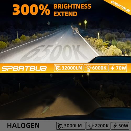 Image of For 2007-2010 & 2015-2023 Ford Edge light Bulbs, 9005 High Beam H11 Low Beam Turn signal Lights Combo, 6-Pack