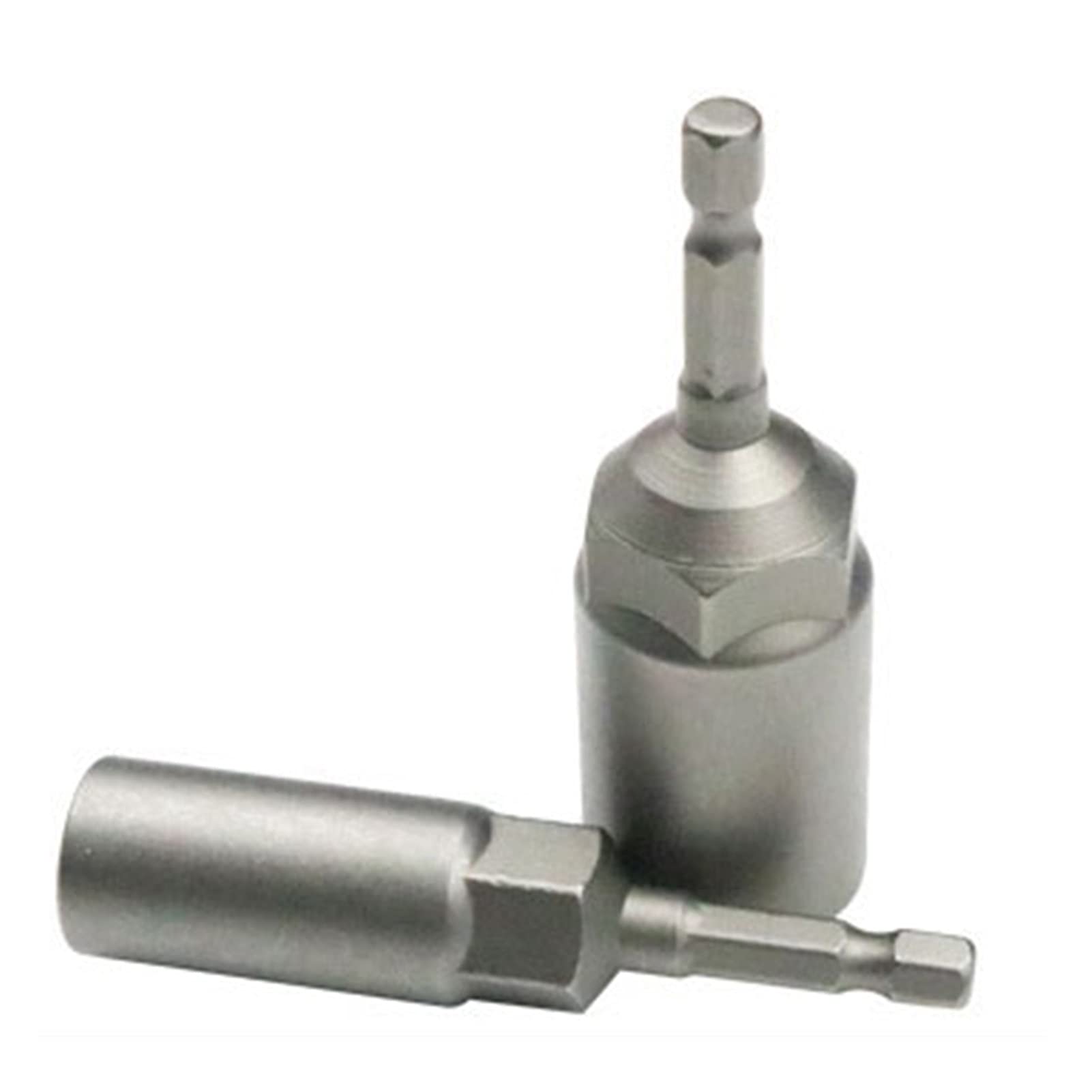 Juego de 10 Llaves de Vaso hexagonales de 1/4 de Pulgada, Adaptador de Enchufe para Taladro de Impacto de 1/2 Pulgada, Brocas y portabrocas