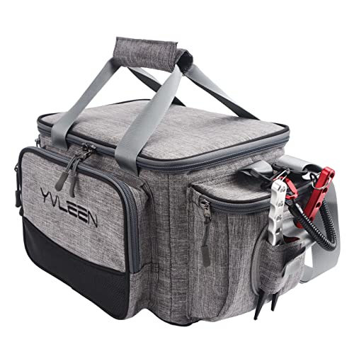 Yvleen Fishing Tackle Box Bag - Outdoor Large Fishing Tackle Storage Bag - 100% Water-Resistant Polyester Material - Fishing Tackle Bags - Suitable For 3600 Tackle Box #TOP4