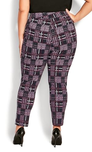 Women's Plus Size Pant Jemma Check4