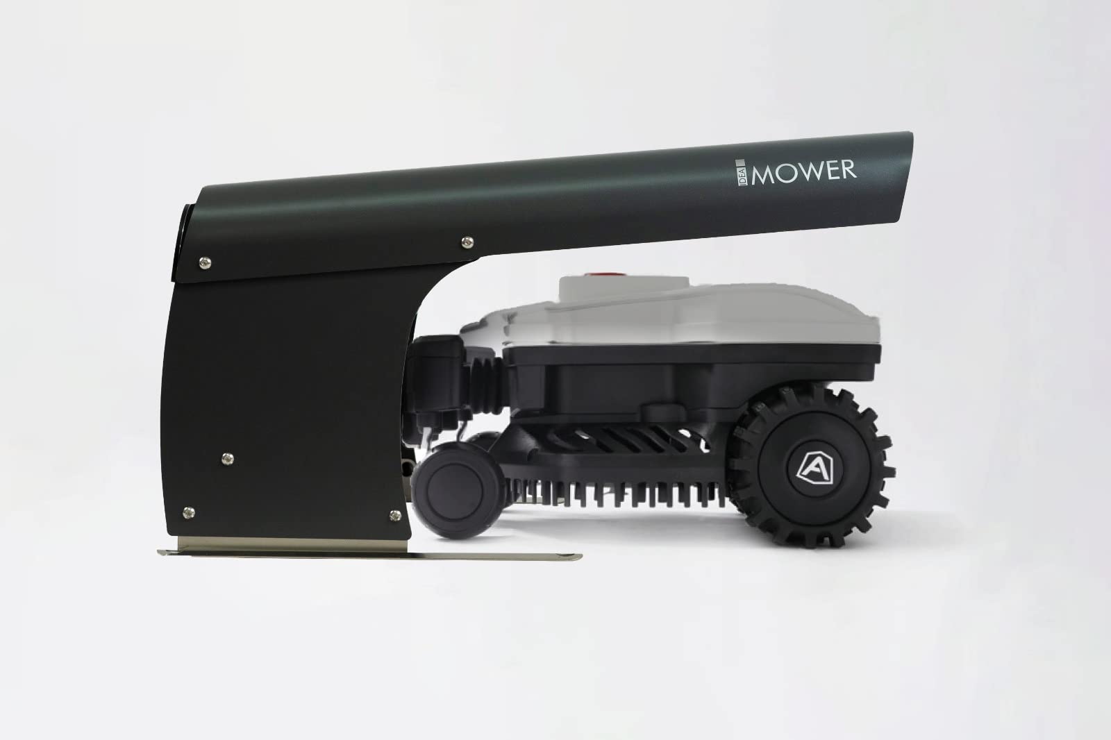 Garage Tagliaerba Vader Micro compatibile con Ambrogio Robot, Tettoia Stazione di Ricarica, Protezione in Lega di Alluminio, Tetto Apribile