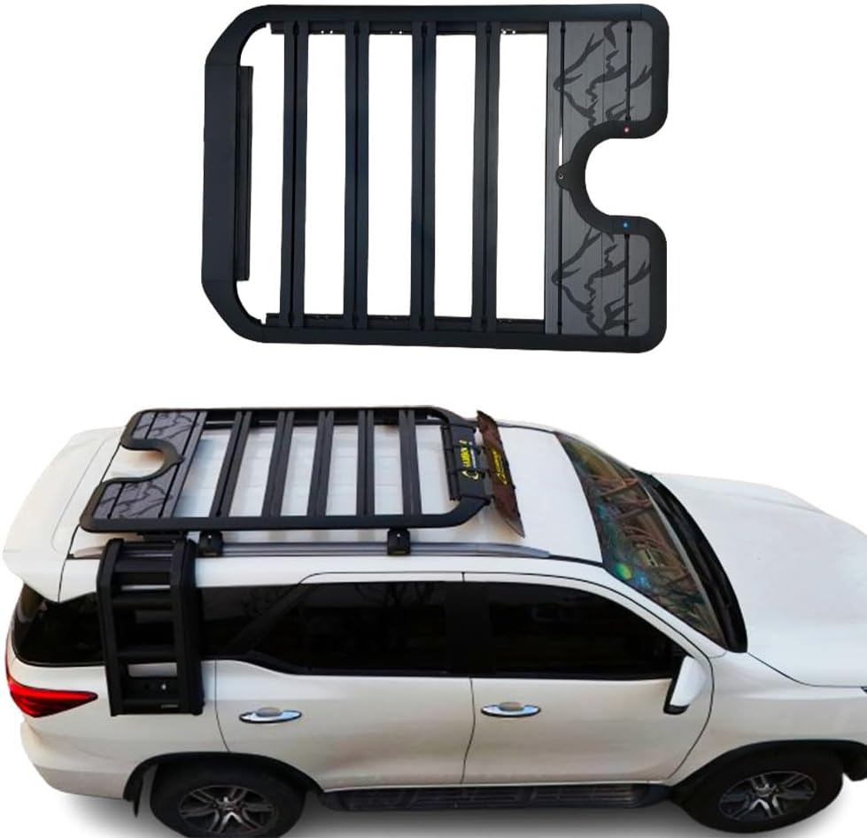 Roof Rack Platform Rooftop Cargo System Fits for Toyota Fortuner 2016-2024 Heavy Duty Flat Rack