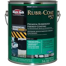 Black Jack Rubr-Coat 57 Gloss Black Rubber Roof Coating 1 gal.