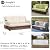 Patio 3-Seater Sofa Cover,Outdoor Couch Cover Fits up to 79W x 37D x 35H Inches,100% Waterproof Heavy Duty Patio Furniture Covers,Beige&Brown