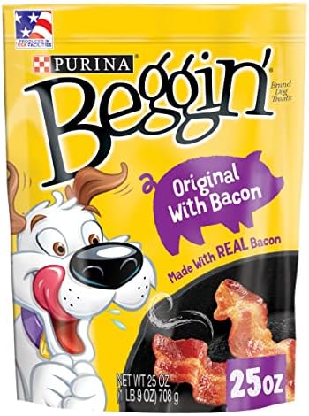 Purina Beggin' Strips Dog Treats, Original With Bacon Flavor - (4) 25 oz. Pouches