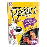 Purina Beggin' Strips Dog Treats, Original With Bacon Flavor - (4) 25 oz. Pouches
