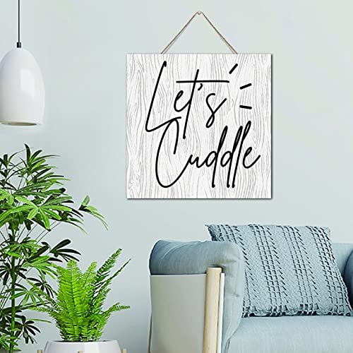Art mural vintage bois Let's Cuddle : une touche de tendresse enfantine