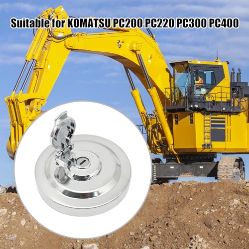 Image of 20Y-04-11160 Gas Fuel Tank Cap Gas Locking Cap Lid Cover with 2 Keys Replacement for KOMATSU PC200 PC220 PC300 PC400, Replaces 423-04-11362 134-04-71180 20Y-14-11160