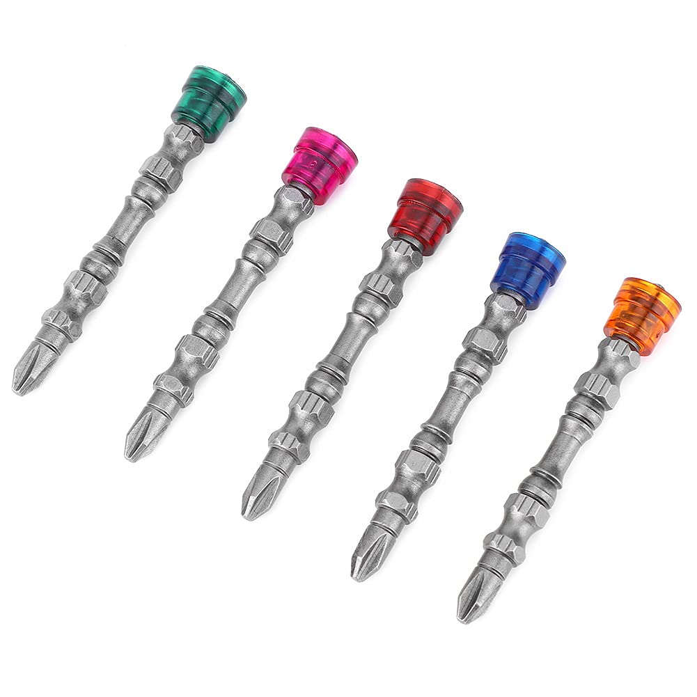 TANIQIACA 65mm Double Head Strong Magnetic Screwdriver Bit PH2 Cross Bit Electric Screwdriver Accessory