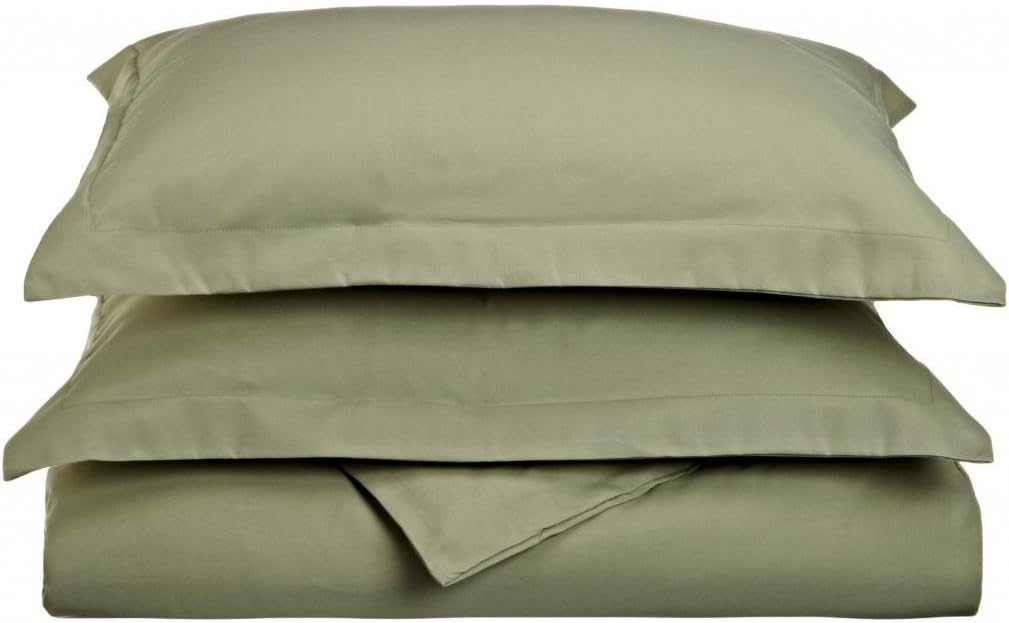 Elegance Linen 1500 Thread Count Wrinkle Resistant Ultra Soft Luxurious Egyptian Quality 3pc Duvet Cover Set, Solid, King/California King, Taupe