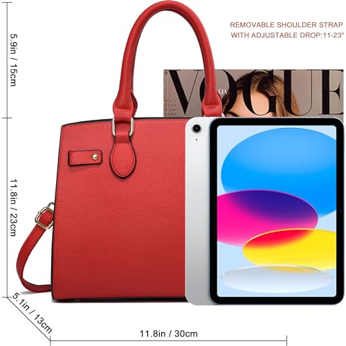 Bolso tote crossbody para mujer de cuero sintético miniatura 6