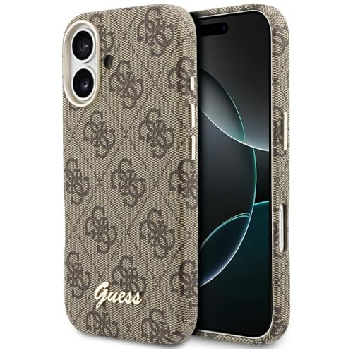 Coque Guess 4G Script iPhone 17 Marron l'alliance parfaite du luxe et de la protection