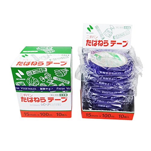 Amazon.co.jp: ニチバン たばねらテープ 新鮮野菜 紫 15mmx100m テープ