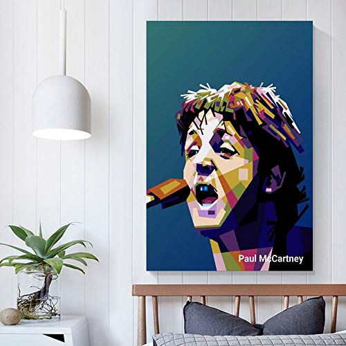 ASDYO Paul McCartney Poster sur toile moderne du groupe de rock des Beatles 40 x 60 cm - Les Beatles, Paul McCartney, John Lennon, RIngo Starr, George Harrison ASDYO Paul McCartney Poster sur toile moderne du groupe de rock des Beatles 40 x 60 cm – Image 6