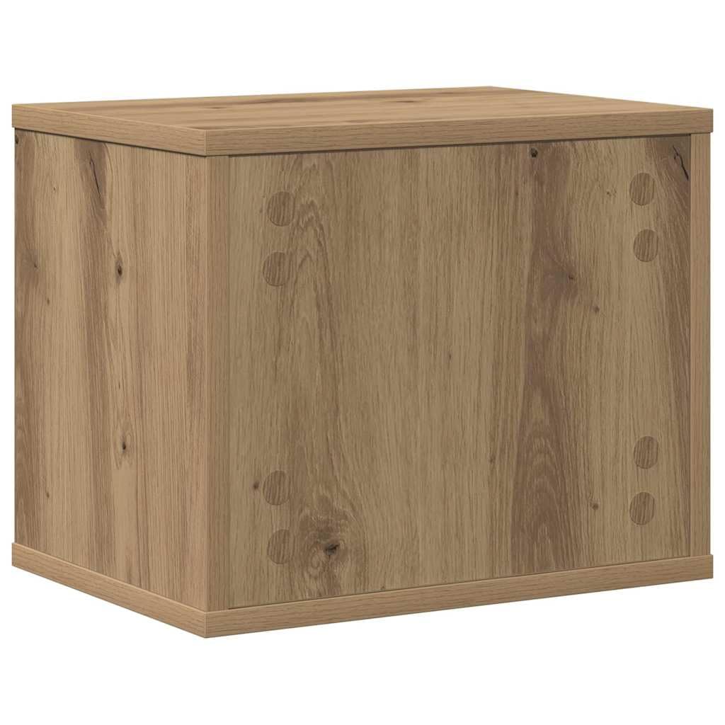 Organizer da scrivania in legno di rovere Artisan, 36 x 26 x 29,5 cm, salvaspazio con scomparti per ordine sul posto di lavoro, portadocumenti, portapenne, accessori da ufficio impilabili