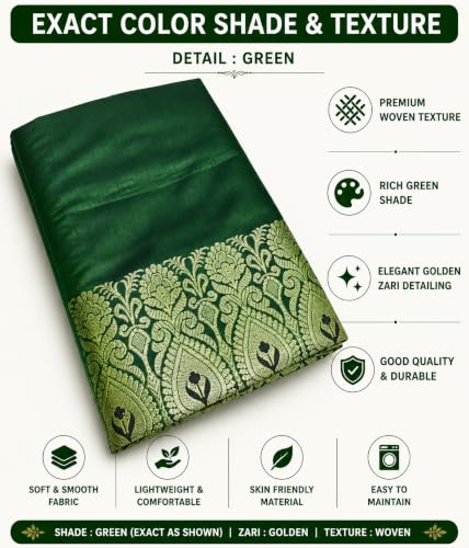 Image of Women's Glory Satin Silk Saree Plain Soft Shiny Elegant Party Traditional Ethnic