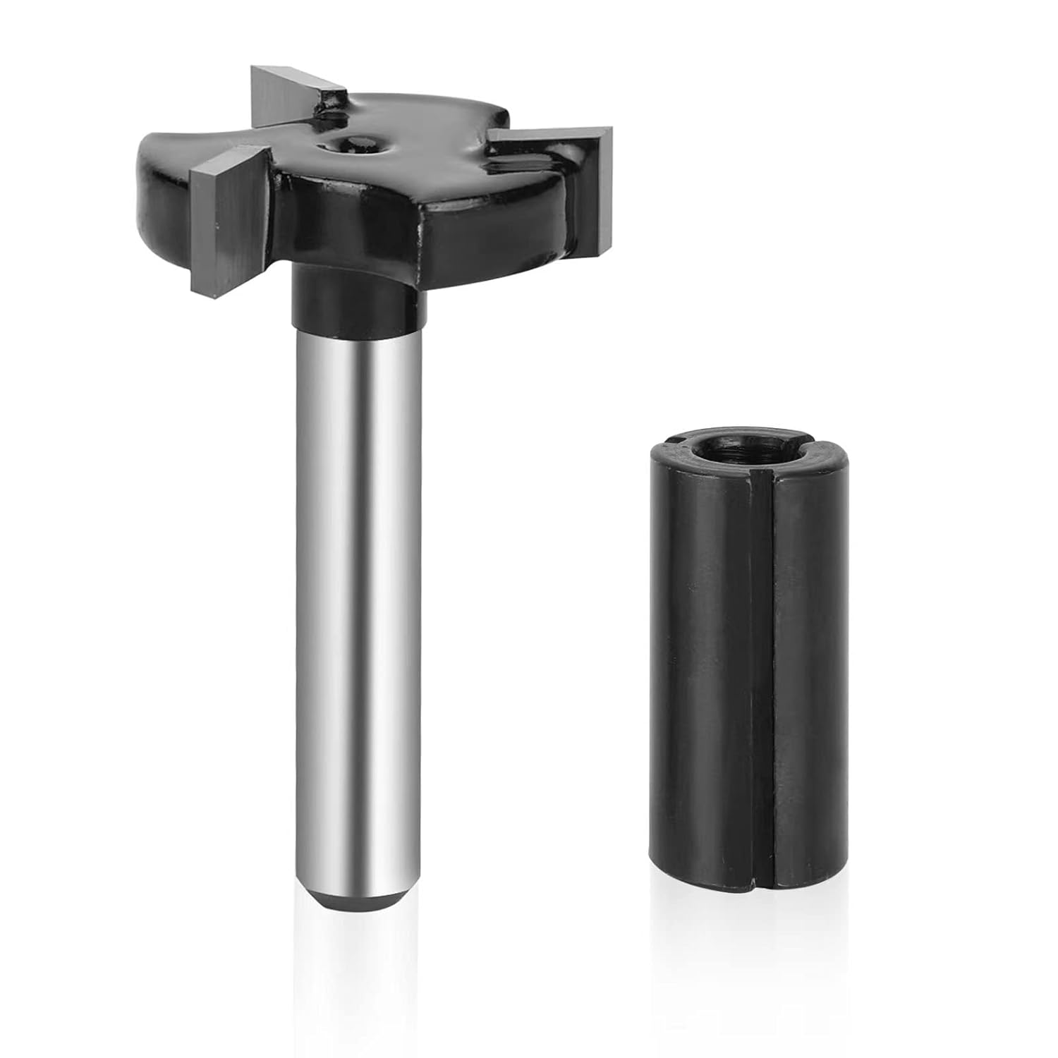 CNC Spoilboard Surfacing Router Bits 1/4 inch Shank 1inch Cutting Diameter Slab Flattening Router Bit Planing Bit Wood Planing Bit Planer Perfectly forSurfacing Surfacing Router bits (Carbide)