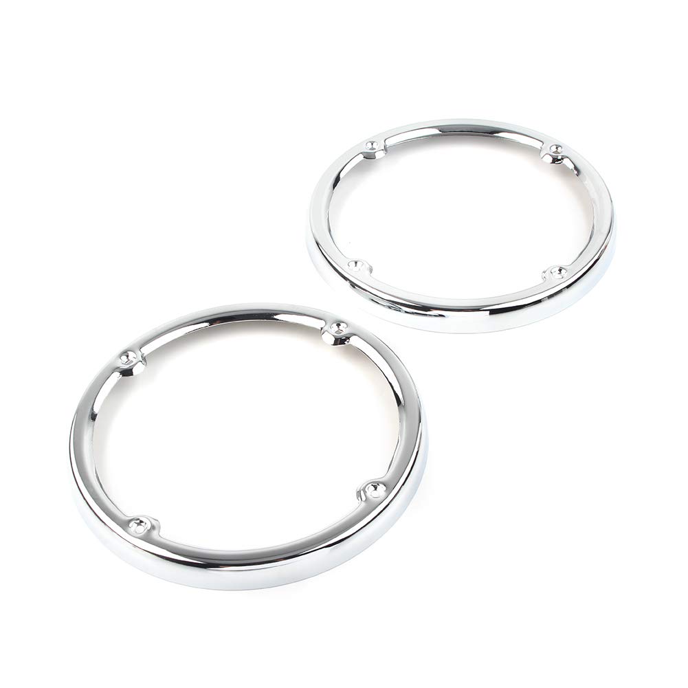 CNxinn10 Motorbike Chrome Tour Pak Rear Speaker Cover molding Trim for Harley Electra Glide Ultra Limited Tri Glide 2014-2019