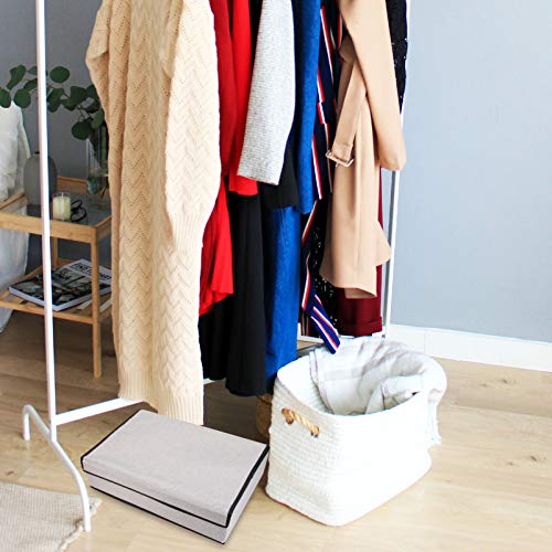 Cabilock Caixa de armazenamento de tecido dobrável, organizador de gavetas, armário, divisória de ga