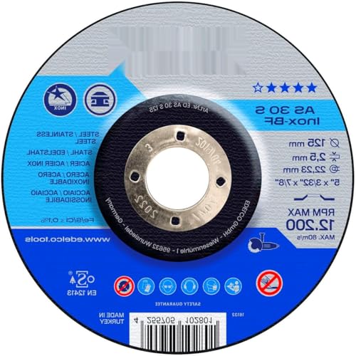 Disco de corte metal para máquina portátil, diámetro de 30 cm, material inox, grosor de 2 mm, diseñado para: corte de metales y acero inoxidable.