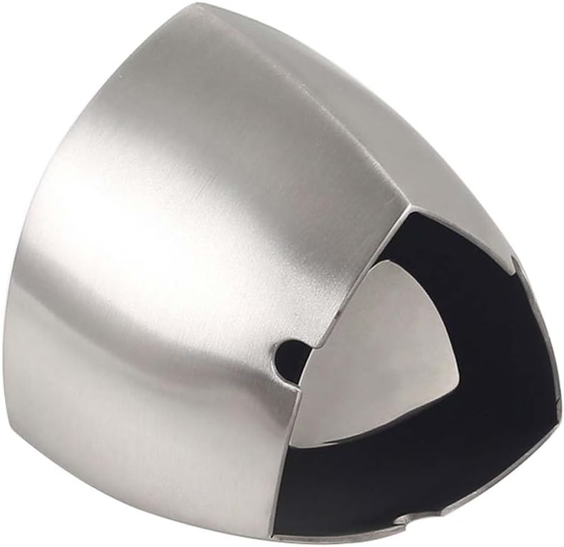Ashtray Triangle Stainless Steel, Waist-Shaped Fashion Thick Windproof for Office Home Living Room Bar Internet Cafe