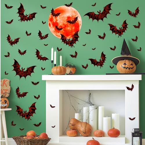 Vinilo Decorativo Murciélagos Halloween 29.97x29.97 cm miniatura 3