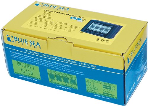 Blue Sea Systems VSM 422 Boxed Vessel Systems Monitor, 4.5" W x 3" H x 2" D