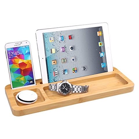 woodluv Bamboo Tablet and Smartphone Stand Cover