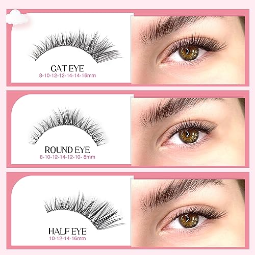 Parriparri Cluster Lashes with Clear Band 120Pcs Individual Lash Extensions 8-16MM False Eyelashes Extension Natural Look Wispy Fluffy DIY Lash Clusters - Image 4