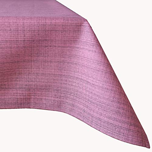 Raebel OHG Outdoor Tischwäsche wetterbeständig für Draussen und Drinnen - Größe und Farbe wählbar (130 x 160 cm, Altrosa