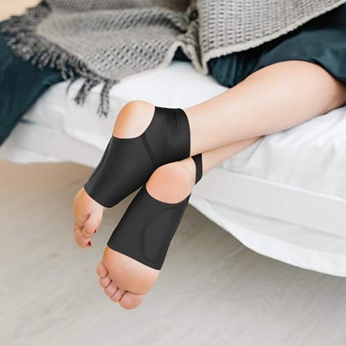 Miniatura 7 de YHG Soporte de arco, tobillo con soporte de arco, protector de tobillo con almohadillas de gel para fascitis plantar, espolones de talón, dolor de