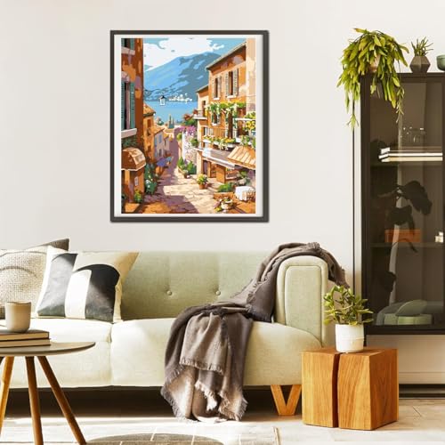 Image of HASTHIP Paint By Numbers Kit 16x20 Inch Canvas Beginner-Friendly Art
