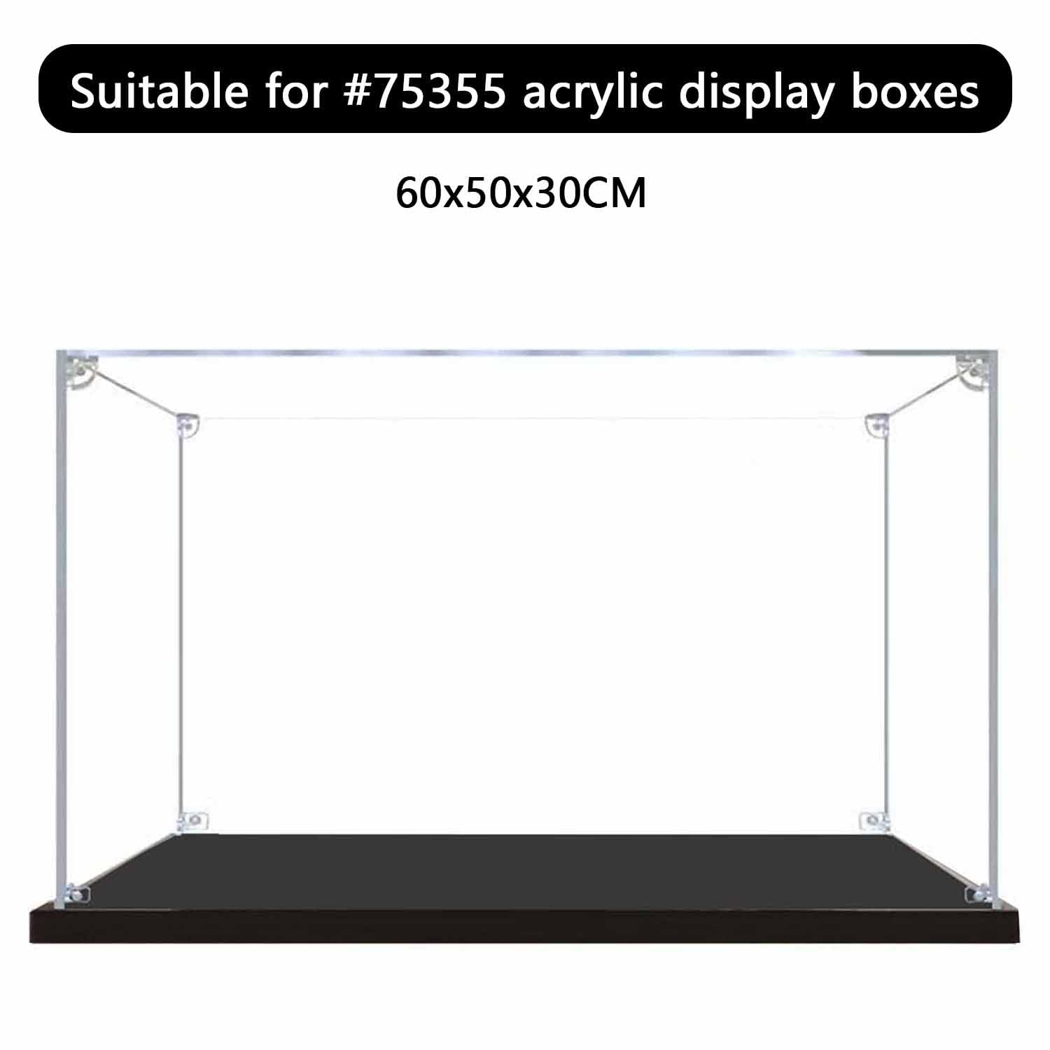 Acryl-Vitrine für #75355 Bausatz, staubdichte Vitrine, nur Vitrine(2mm)